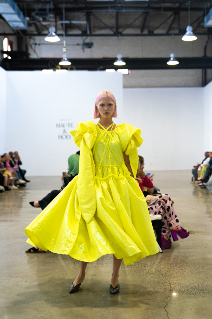 neon yellow target dress